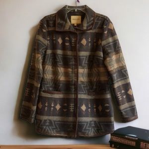 Upcountry Du Monde Tribal Fleece Style Jacket Full Zip Women's‎ Size Medium